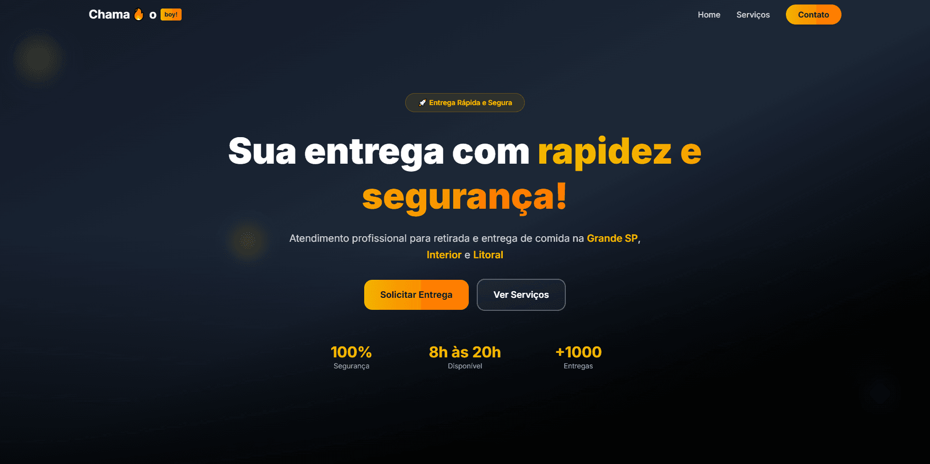 Site Motoboy - Chama o Boy